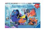 Puzzle 3x49 el. Gdzie jest Dory? Ravensburger w sklepie internetowym Mazakzabawki.pl