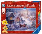 Puzzle 300 el. Pędząc przez śnieg Ravensburger w sklepie internetowym Mazakzabawki.pl