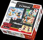 Puzzle 2w1 + memos Myszka Miki Disney Trefl w sklepie internetowym Mazakzabawki.pl