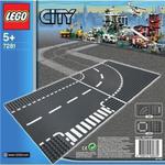 Płytka Skrzyżowanie i zakręt LEGO City 7281 w sklepie internetowym Mazakzabawki.pl