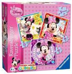 Puzzle Myszka Minnie 3w1 Ravensburger w sklepie internetowym Mazakzabawki.pl