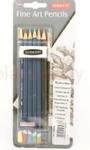 Zestaw ołówków akwarelowych mix z temperówką i gumką, blister 0700659 w sklepie internetowym Sklep Plastyczny