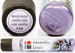 Relief,konturówka Marabu Metallic Liner 25 ml 750 violet w sklepie internetowym Sklep Plastyczny