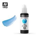 Aquarela Liquida - akwarela w płynie Vallejo 32 ml 430 cerulean blue w sklepie internetowym Sklep Plastyczny