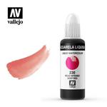 Aquarela Liquida - akwarela w płynie Vallejo 32 ml 230 deep red w sklepie internetowym Sklep Plastyczny