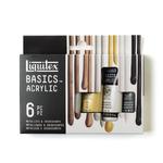 Zestaw farb akrylowych Liquitex Basics acrylic metallics & iridescents 6x22 ml w sklepie internetowym Sklep Plastyczny