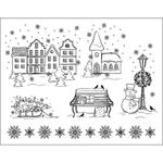 Stempel silikonowy Viva 067 Christmas town w sklepie internetowym Sklep Plastyczny