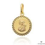Medalik złoty 585 okrągły Matka Boska w sklepie internetowym giouno.com