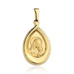 Medalik złoty 585 Matka Boska z Jezusem-łezka w sklepie internetowym giouno.com