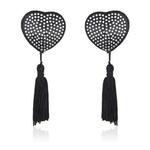 Heart shine nipples tassels (argento) w sklepie internetowym Sekrecik