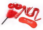 Fetish Fever - Bondage Set - 5 pieces - Red w sklepie internetowym Sekrecik