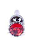 Plug-Jewellery Dark Silver BUTT PLUG- Red w sklepie internetowym Sekrecik