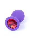 Plug-Jewellery Purple Silicon PLUG Medium- Red Diamond w sklepie internetowym Sekrecik