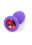 Plug-Jewellery Purple Silicon PLUG Small- Red Diamond w sklepie internetowym Sekrecik