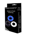 Ring-Donut Cockring 3 Pack-3 colors blue/clear/black w sklepie internetowym Sekrecik