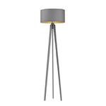 Miami Gold lampa podłogowa 1-punktowa popiel/mix kolorów abażurów w sklepie internetowym Multilampy.pl