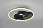 Borgholm LED lampa sufitowa z wentylatorem i pilotem czarna R67083132 w sklepie internetowym Multilampy.pl