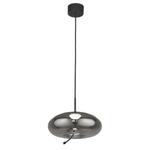 Lisbon LED lampa wisząca 1-punktowa czarna/przydymiona 75131-1SM w sklepie internetowym Multilampy.pl