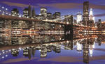 Fototapeta na flizelinie 1670VE Brooklyn bridge w nocy w sklepie internetowym KrainaBarw.pl