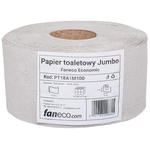 Papier toaletowy Faneco JUMBO Economic 12 rolek 1 warstwa 100 m średnica 18 cm szary makulatura w sklepie internetowym P+L Systems