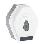 Pojemnik na papier toaletowy Merida TOP MINI tworzywo ABS biało-szary w sklepie internetowym P+L Systems