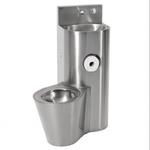 Zestaw: umywalka + miska WC z lejową miską ustępową umieszczoną centralnie KWC w sklepie internetowym P+L Systems