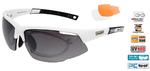 GOGGLE Okulary Sportowe korekcyjne 3 kolory soczewek mod E 865 białe w sklepie internetowym OptiShop.pl