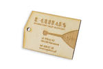 Etykiety drewniane, cenówki grawerowane laserem - wymiary: 42x60mm - EDR019 w sklepie internetowym Grawernia.pl