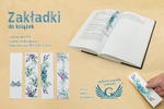 Zakładki do książek komplet 4 szt - kwiatowe - cyfrowy druk UV - ZAK003 w sklepie internetowym Grawernia.pl