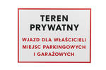 Tabliczka Teren Prywatny - wym. 400x300mm - PVC - kolorowy druk UV - TAB064 w sklepie internetowym Grawernia.pl