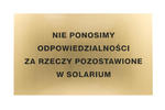 Złota tablica informacyjna grawerowana - laminat gr. 1,6mm - wym. 500x300mm - SZ145 w sklepie internetowym Grawernia.pl
