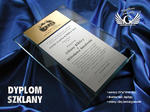 DYPLOM SZKLANY - DSZ006 - Certyfikat, Podziękowanie, Wyróżnienie w sklepie internetowym Grawernia.pl