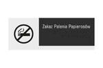 Zakaz palenia papierosów - tabliczka z pismem Braille'a - akryl szroniony i ADA wym. 200x75mm - NORD - TAB325 w sklepie internetowym Grawernia.pl