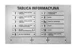 Tablica informacyjna z alfabetem Braille'a - grawerowana laserem - wym: 1000x600mm - TAB342 w sklepie internetowym Grawernia.pl
