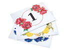 Tabliczki na drzwi z motywem kwiatowym i dowolną numeracją - wym. 200x150mm - PVC - druk UV - TAB408 w sklepie internetowym Grawernia.pl