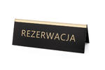 Rezerwacja - stojak na stolik - wym. 150x55mm - laminat grawerski - REZ014 w sklepie internetowym Grawernia.pl