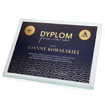 Dyplom szklany - Pracownik Roku - poziomy - kolorowy druk UV - DUV076 w sklepie internetowym Grawernia.pl