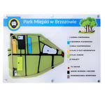 Plan tyflograficzny parku z pismem Braille'a- wym: 594x420mm - TAB467 w sklepie internetowym Grawernia.pl