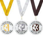 Medal z plexi z nadrukiem UV - wymiary: 90x100mm - MGR102 w sklepie internetowym Grawernia.pl