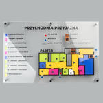 Plan tyflograficzny z pismem Braille'a - plexi i ADA - wym: 500x380mm - TAB518 w sklepie internetowym Grawernia.pl