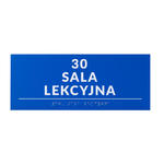 Tabliczka z pismem Braille'a - wym. 250x100mm - PCW twarde - DECO BLUE - TAB526 w sklepie internetowym Grawernia.pl