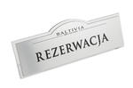 Rezerwacja - stojaki na stoliki 180x67mm SILVER - REZ002 w sklepie internetowym Grawernia.pl