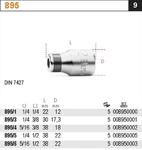 Beta 895/1 Nasadka uchwyt sześciokątny 1/4"-1/4" w sklepie internetowym Elektromix.com.pl