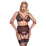 Komplet bielizny erotycznej z kajdankami Cottelli Bondage, Rozmiar: XL w sklepie internetowym YourObsession.pl
