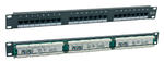 Patch panel 24-portowy, UTP, kat. 5e, 1U, 19", złącza typu IDC 110 w sklepie internetowym Zpas.pl