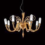 Żyrandol Facon de Venice SUZANNE 8L amber + nakładki w sklepie internetowym Kosmiczne Lampy
