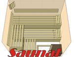 Kompletna sauna fińska (SGW) 250x200x200 z piecem. w sklepie internetowym Sklep.saunal.pl