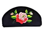 Mała haftowana torebka kosmetyczka różowa łowicka róża w sklepie internetowym sklepludowy.pl