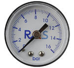 Manometr reduktora zegar 0-16 bar RQS - 1/8" - 1/8" w sklepie internetowym Sklep P.H.U. Szczepan