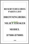 KATALOG CZĘSCI ZAMIENNYCH DRONNINGBORG D7000, D7000S w sklepie internetowym Agro-parts